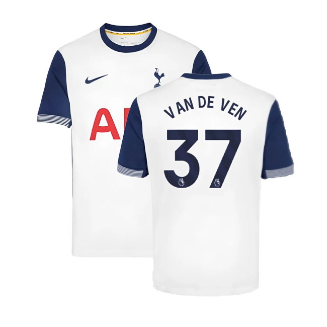 2024-2025 Tottenham Hotspur Home Shirt (Van De Ven 37)-SoccerKits Hub | Buy Soccer Jerseys Online